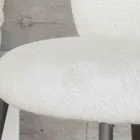 2 scaune din metal grafit cu șezut din material textil Bliss - Lunea Viadurini