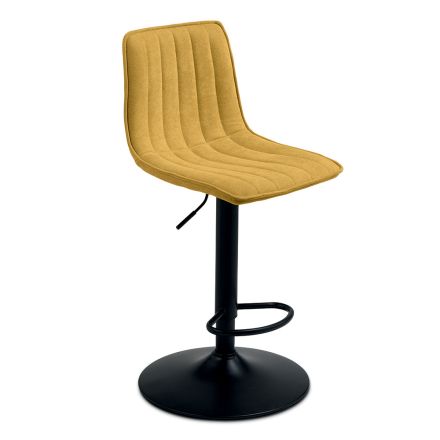 2 scaune de living cu șezut tapițat din material textil în culori diferite - Impeto Viadurini