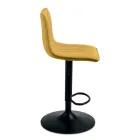 2 scaune de living cu șezut tapițat din material textil în culori diferite - Impeto Viadurini