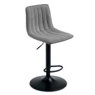 2 scaune de living cu șezut tapițat din material textil în culori diferite - Impeto Viadurini