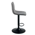 2 scaune de living cu șezut tapițat din material textil în culori diferite - Impeto Viadurini