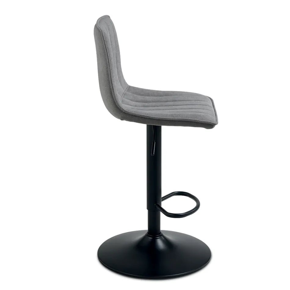 2 scaune de living cu șezut tapițat din material textil în culori diferite - Impeto Viadurini