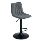 2 scaune de living cu șezut tapițat din material textil în culori diferite - Impeto Viadurini