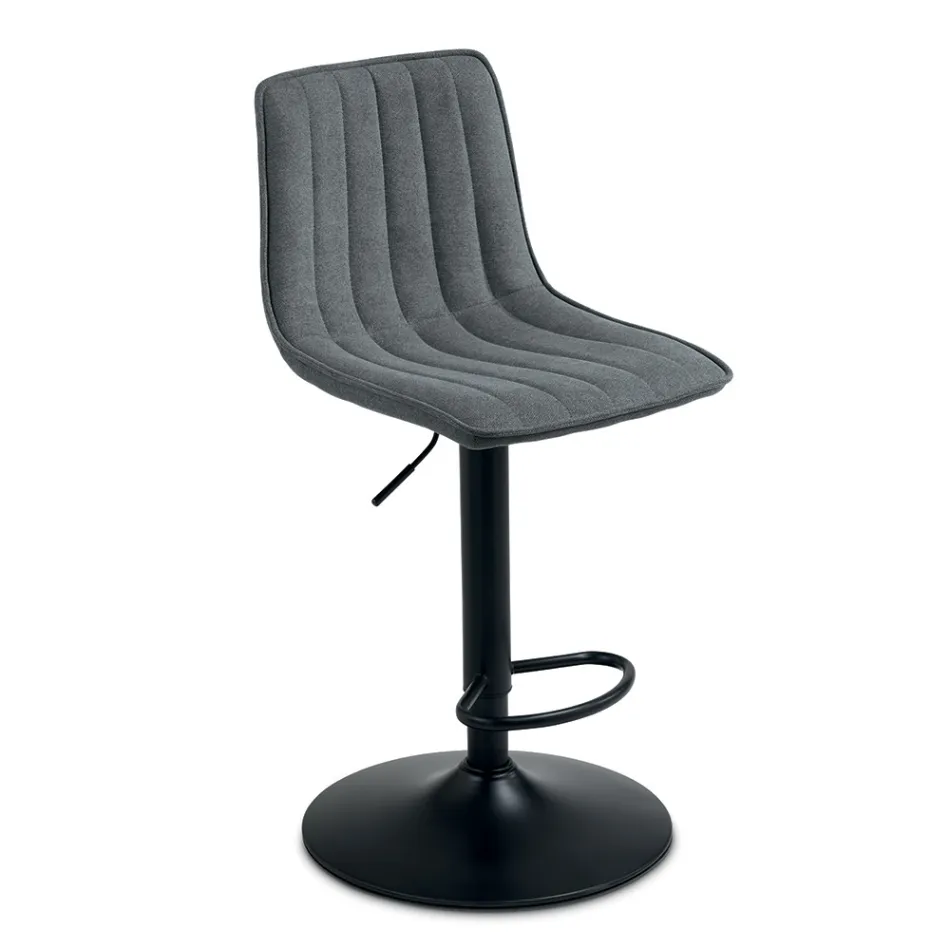 2 scaune de living cu șezut tapițat din material textil în culori diferite - Impeto Viadurini