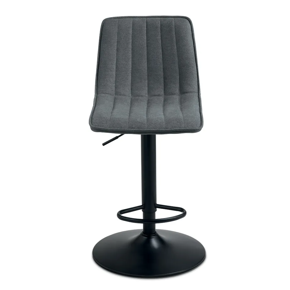 2 scaune de living cu șezut tapițat din material textil în culori diferite - Impeto Viadurini