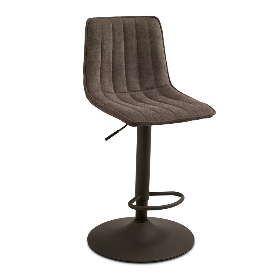 2 scaune de living cu șezut tapițat din material textil în culori diferite - Impeto Viadurini