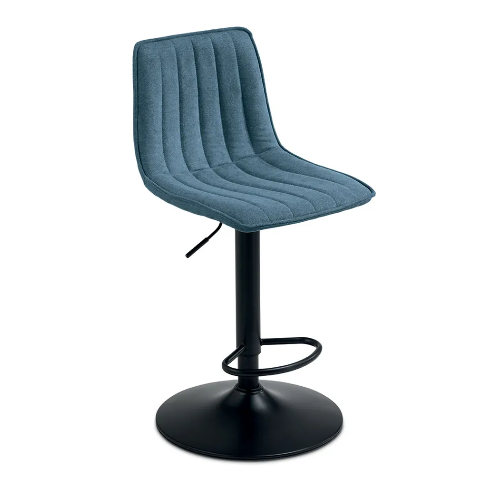 2 scaune de living cu șezut tapițat din material textil în culori diferite - Impeto Viadurini