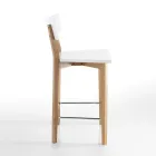 2 scaune de living din lemn masiv - argintiu Viadurini