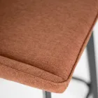 2 Scaune de Sufragerie Realizate cu Scaun din Tesatura si Picioare metalice - Negroni Viadurini