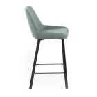 2 Scaune de Sufragerie Realizate cu Scaun din Tesatura si Picioare metalice - Negroni Viadurini