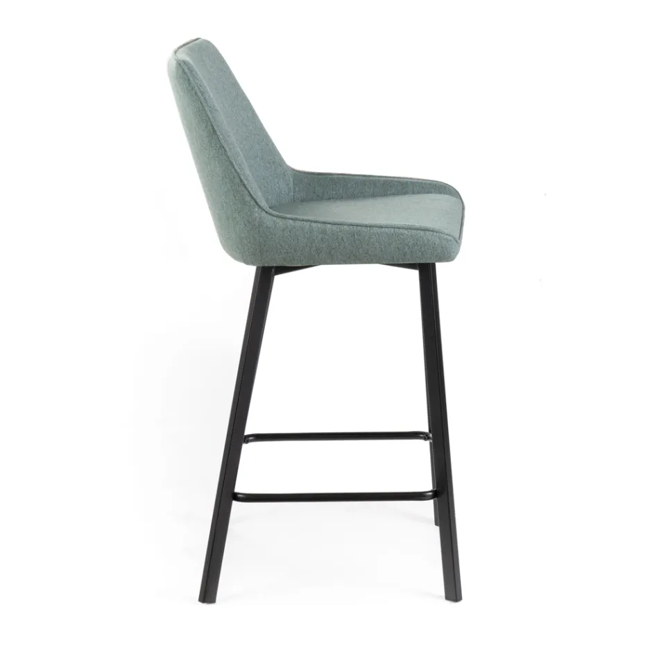 2 Scaune de Sufragerie Realizate cu Scaun din Tesatura si Picioare metalice - Negroni Viadurini