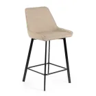 2 Scaune de Sufragerie Realizate cu Scaun din Tesatura si Picioare metalice - Negroni Viadurini