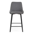 2 Scaune de Sufragerie Realizate cu Scaun din Tesatura si Picioare metalice - Negroni Viadurini