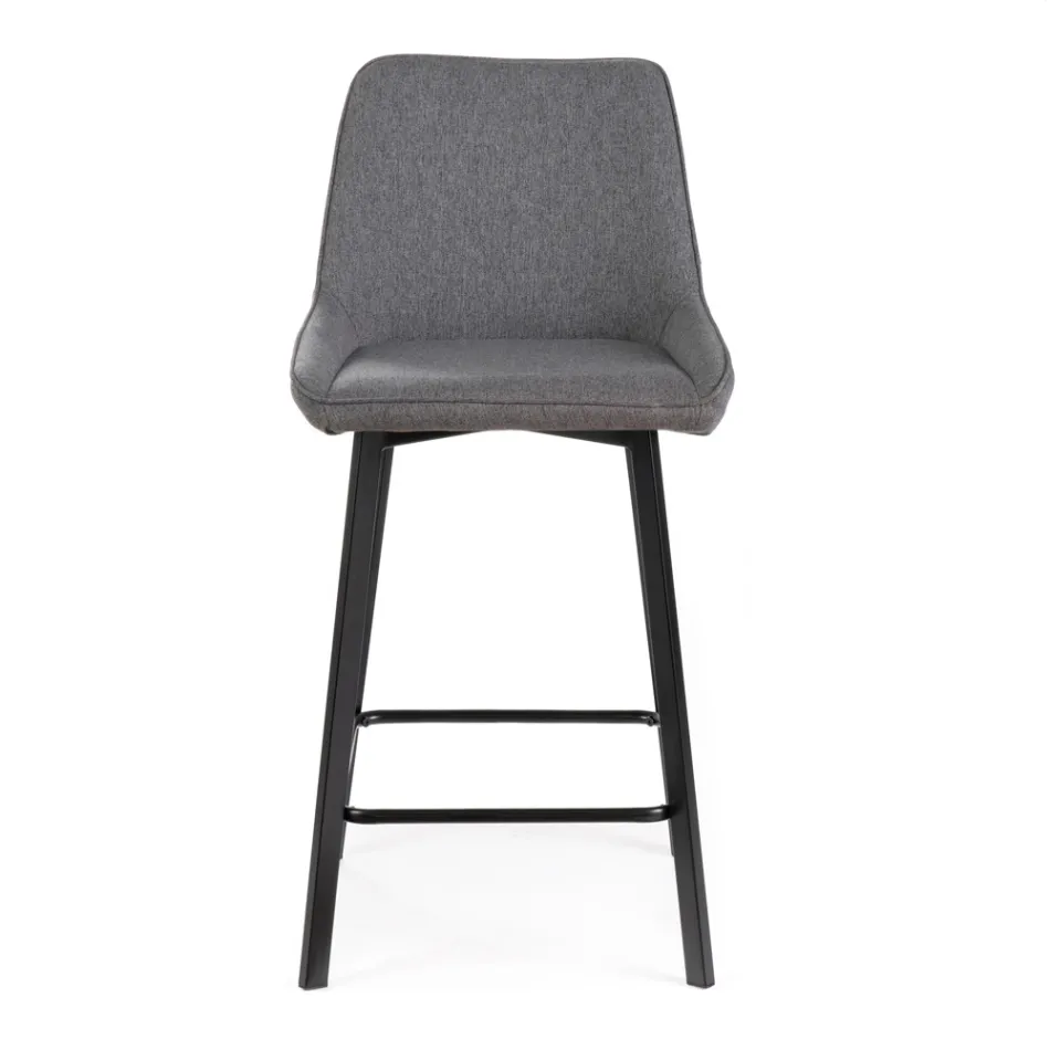 2 Scaune de Sufragerie Realizate cu Scaun din Tesatura si Picioare metalice - Negroni Viadurini