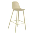 2 Scaune Din Polipropilena si Structura Metalica cu Suport pentru Picior - Inger Viadurini