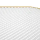 2 Mese telefonice din Fier Auriu si Blat din Sticla - Pope Viadurini