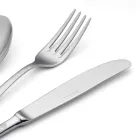 24 tacâmuri din oțel inoxidabil cu decor laser Damasc de design modern - Tantasa Viadurini