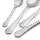 24 tacâmuri din oțel inoxidabil cu decor laser Damasc de design modern - Tantasa Viadurini