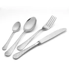 24 tacâmuri din oțel inoxidabil cu decor laser Damasc de design modern - Tantasa Viadurini