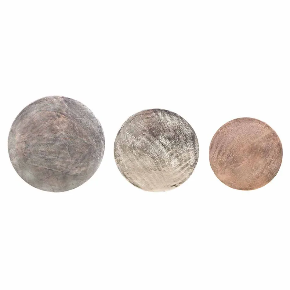 3 Mese de cafea rotunde din aluminiu și oțel Homemotion - Sempronio Viadurini