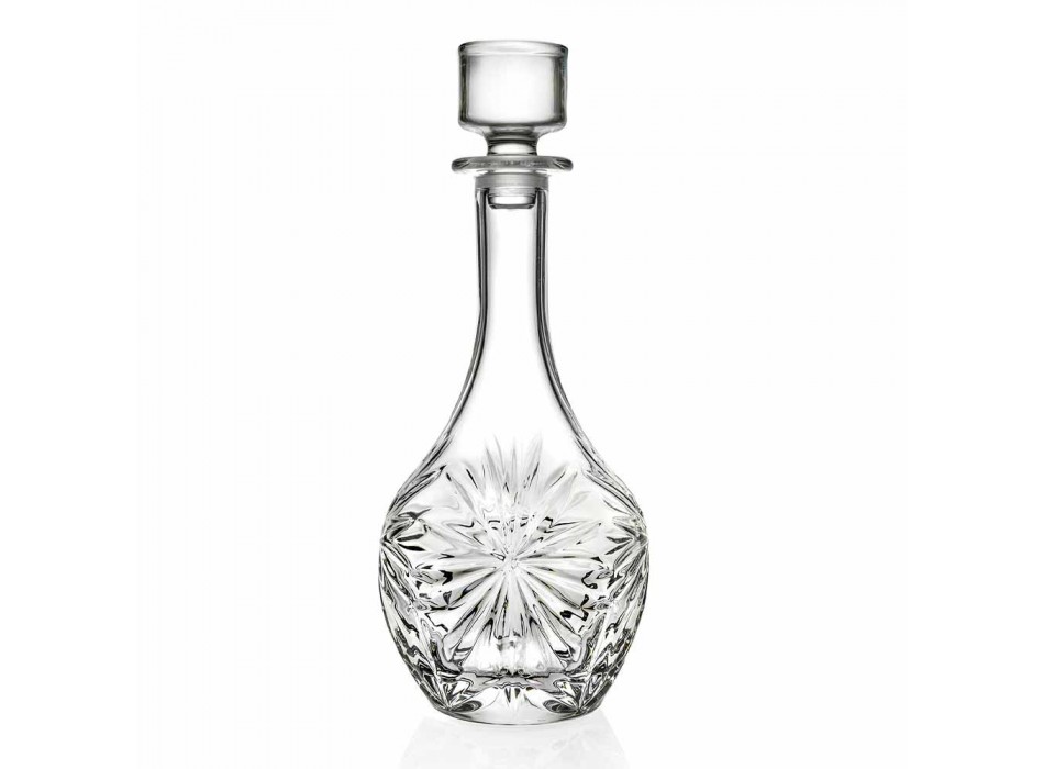 4 sticle cu dop rotund de design din cristal ecologic - Daniele