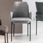 4 fotolii din material textil colorat și cadru metalic vopsit - Lamberta Viadurini