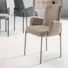 4 fotolii din material textil colorat și cadru metalic vopsit - Lamberta Viadurini