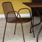 4 fotolii tradiționale de grădină din metal, fabricate în Italia - Edris Viadurini