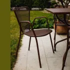 4 fotolii metalice de exterior cu design modern, fabricate în Italia - Varmo Viadurini