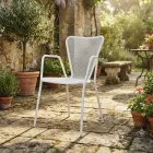 4 fotolii metalice de exterior cu design modern, fabricate în Italia - Varmo Viadurini