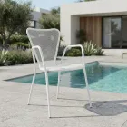 4 fotolii metalice de exterior cu design modern, fabricate în Italia - Varmo Viadurini