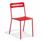 4 scaune în aer liber din metal, stivuibile, realizate în Italia - Yolonda Viadurini