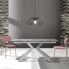 4 Scaune de Sufragerie din Otel si Polipropilena - Aquila Viadurini