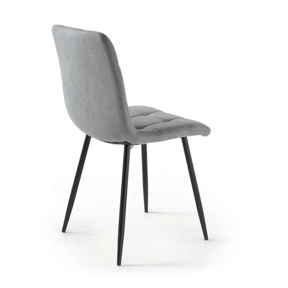 4 scaune de living cu șezut din material textil în diferite culori - Current Viadurini