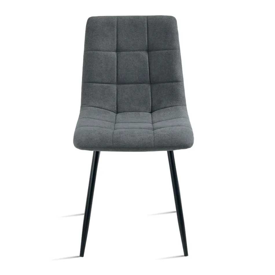 4 scaune de living cu șezut din material textil în diferite culori - Current Viadurini