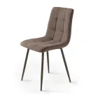 4 scaune de living cu șezut din material textil în diferite culori - Current Viadurini