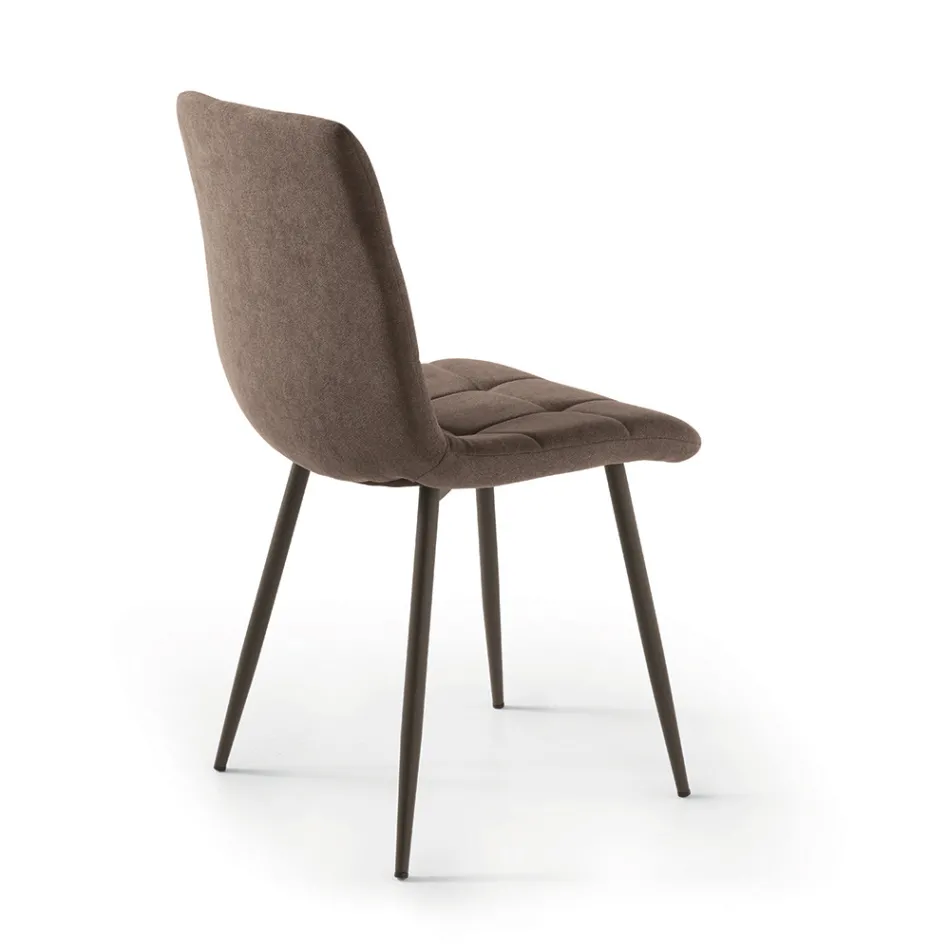 4 scaune de living cu șezut din material textil în diferite culori - Current Viadurini