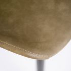 4 scaune de sufragerie la atingere moale de diferite culori și picioare metalice - Spritz Viadurini