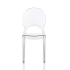 4 scaune stivuibile pentru exterior și interior din policarbonat - cal Viadurini