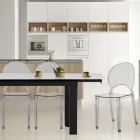 4 scaune stivuibile pentru exterior și interior din policarbonat - cal Viadurini