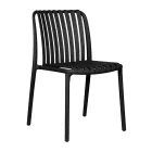 4 scaune de grădină suprapuse din polipropilenă și fibră de sticlă - Orelia Viadurini