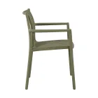 4 scaune de grădină suprapuse din polipropilenă rezistentă la UV - Ondara Viadurini