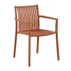 4 scaune de grădină suprapuse din polipropilenă rezistentă la UV - Ondara Viadurini