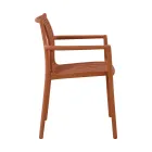 4 scaune de grădină suprapuse din polipropilenă rezistentă la UV - Ondara Viadurini