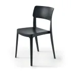 4 scaune de living din polipropilenă suprapuse în diferite culori - Slancio Viadurini