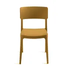 4 scaune de living din polipropilenă suprapuse în diferite culori - Slancio Viadurini