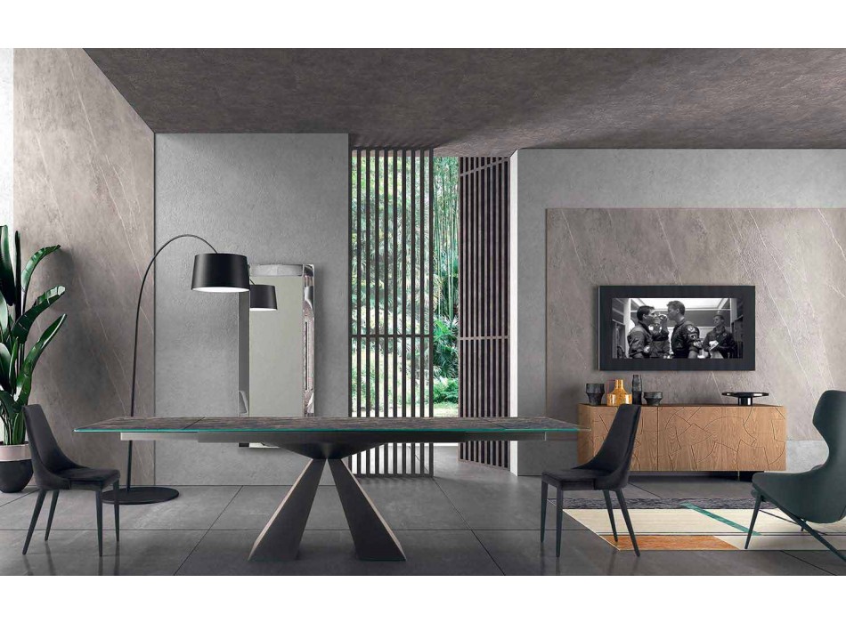 4 Scaune Moderne din Otel cu Scaun Tapitat din Catifea Made in Italy - Nirvana Viadurini
