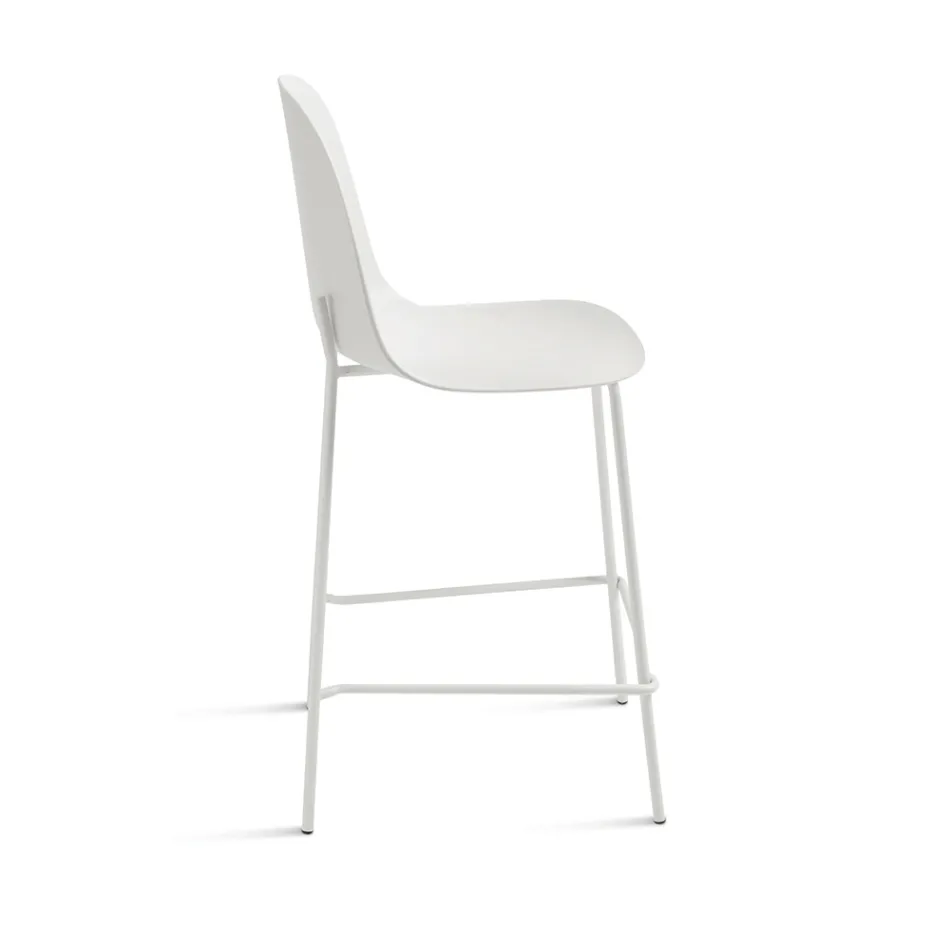 4 scaune de living din polipropilenă și cadru metalic - Dinamo Viadurini