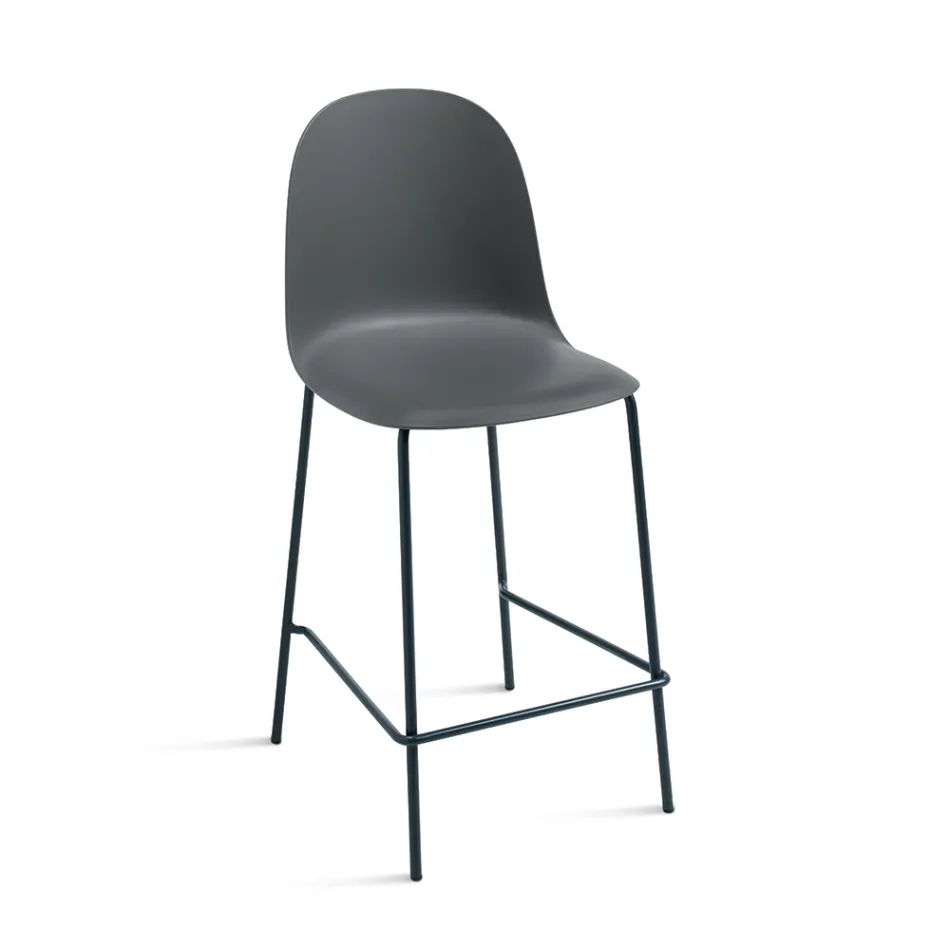 4 scaune de living din polipropilenă și cadru metalic - Dinamo Viadurini