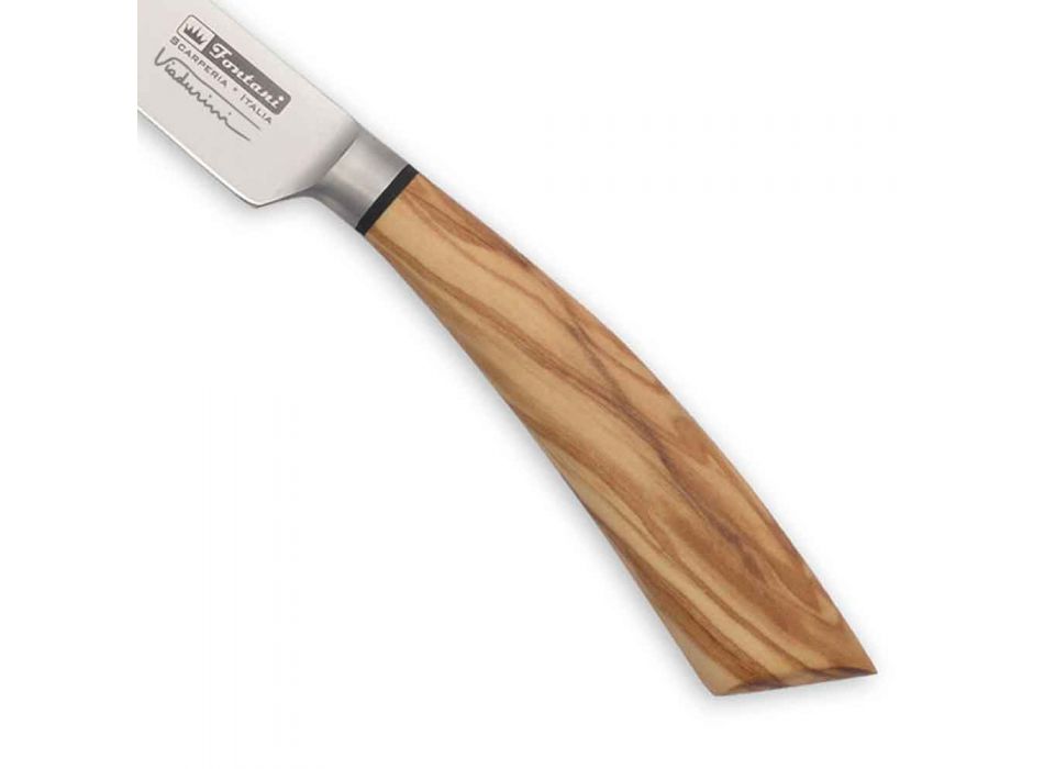 6 cuțite pentru friptură fabricate manual din corn sau lemn fabricate în Italia - Zuzana